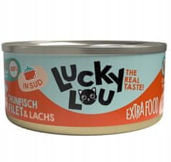 Lucky Lou Extrafood Tuňák & Losos Ve Vývaru Konzerva 70G