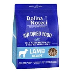 DOLINA NOTECI Superfood Air Dried Kočka Jídlo Z Jehněčího Masa 1Kg