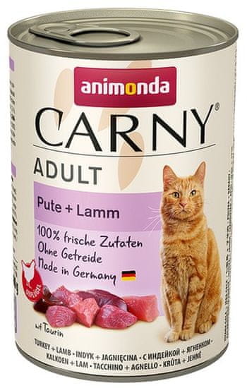 ALL FOR CATS Animonda Carny Adult Krůta + Jehněčí Konzerva 400G
