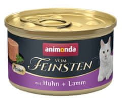 ALL FOR CATS Animonda Vom Feinsten Cat Adult Mus Kuře + Jehněčí Konzerva 85G