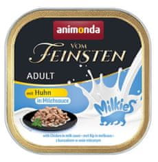 ALL FOR CATS Animonda Vom Feinsten Milkies Cat Kuře + Mléko Tác 100G