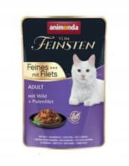 ALL FOR CATS Animonda Vom Feinsten Cat Adult Zvěřina + Krůtí Filet Sáček 85G