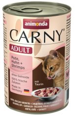 ALL FOR CATS Animonda Carny Adult Krůta, Kuře + Krevety Konzerva 400G