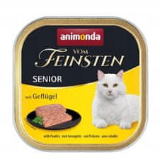 ALL FOR CATS Animonda Vom Feinsten Cat Senior S Drůbežím Táckem 100G