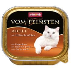 ALL FOR CATS Animonda Vom Feinsten Cat Adult S Kuřecími Játry Tácek 100G