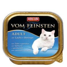 ALL FOR CATS Animonda Vom Feinsten Cat Adult S Lososem A Krevetami Tác 100G