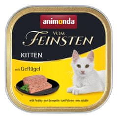 ALL FOR CATS Animonda Vom Feinsten Cat Kitten S Drůbežím Táckem 100G