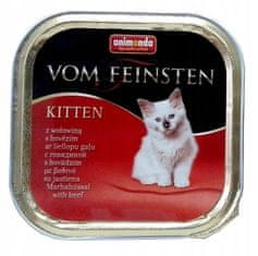 ALL FOR CATS Animonda Vom Feinsten Cat Kitten S Hovězím Masem Tác 100G