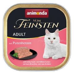 ALL FOR CATS Animonda Vom Feinsten Cat Adult Srdíčky Krůtí Tác 100G