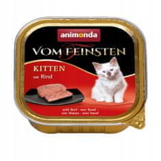ALL FOR CATS Animonda Vom Feinsten Cat Kitten S Hovězím Masem Tác 100G