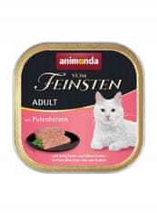 ALL FOR CATS Animonda Vom Feinsten Cat Adult Srdíčky Krůtí Tác 100G