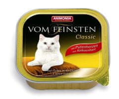 ALL FOR CATS Animonda Vom Feinsten Cat Adult Srdíčky Krůtí Tác 100G