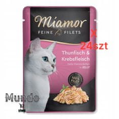 ALL FOR CATS Miamor Feine Filets Kuře & Tuňák Sáček 100G