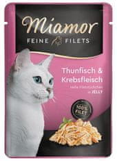 ALL FOR CATS Miamor Feine Filets Tuňák & Kraby Sáček 100G