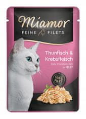 ALL FOR CATS Miamor Feine Filets Tuňák & Kraby Sáček 100G