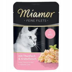 ALL FOR CATS Miamor Feine Filets Tuňák & Kraby Sáček 100G