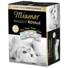 ALL FOR CATS Miamor Ragout Royale Mix Omáčka - 4 Příchutě Sáčky 12X100G