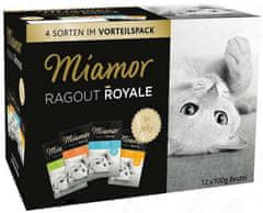 ALL FOR CATS Miamor Ragout Royale Mix Želé - Kuře, Králík, Tuňák Sáčky 12X1