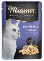 ALL FOR CATS Miamor Feine Filets Tuňák & Kalmary Sáček 100G