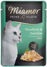 ALL FOR CATS Miamor Feine Filets Tuňák & Zeleninový Sáček 100G