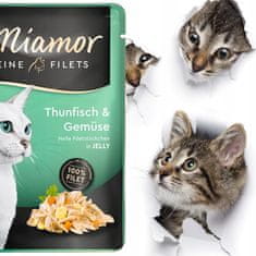 ALL FOR CATS Miamor Feine Filets Tuňák & Zeleninový Sáček 100G