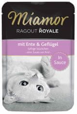ALL FOR CATS Miamor Ragout Royale S Kachnou A Drůbežím V Omáčce Sáček 100G