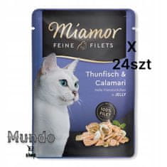 ALL FOR CATS Miamor Feine Filets Tuňák & Kalmary Sáček 100G