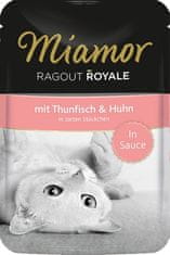 ALL FOR CATS Miamor Ragout Royale S Tuňákem A Kuřecím Masem V Omáčce Sáček 100G