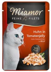 ALL FOR CATS Miamor Feine Filets Kuře & Želé Rajčatový Sáček 100G