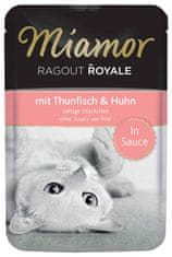 ALL FOR CATS Miamor Ragout Royale S Tuňákem A Kuřecím Masem V Omáčce Sáček 100G