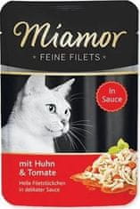 ALL FOR CATS Miamor Feine Filets Kuře & Želé Rajčatový Sáček 100G