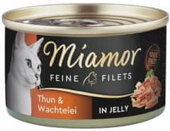 ALL FOR CATS Miamor Feine Filets Dose Thunfisch & Wachtelei - Tuňák A Křepelka 100G