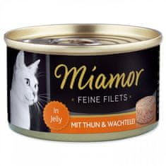 ALL FOR CATS Miamor Feine Filets Dose Thunfisch & Wachtelei - Tuňák A Křepelka 100G