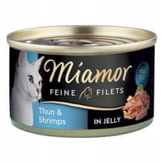 ALL FOR CATS Miamor Feine Filets Dose Thunfisch & Shrimps - Tuňák A Krevety 100G