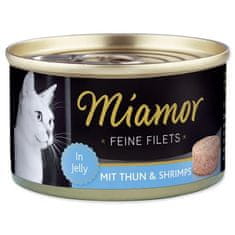 ALL FOR CATS Miamor Feine Filets Dose Thunfisch & Shrimps - Tuňák A Krevety 100G