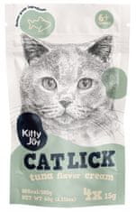 ALL FOR CATS Kitty Joy Cat Lick Tuňák Cream 4X15G