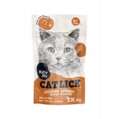 ALL FOR CATS Kitty Joy Cat Lick Kuře & Losos Cream 4X15G