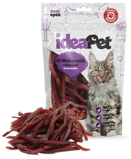 ALL FOR CATS Ideapet O! Kočka Kachní Těstoviny 60G