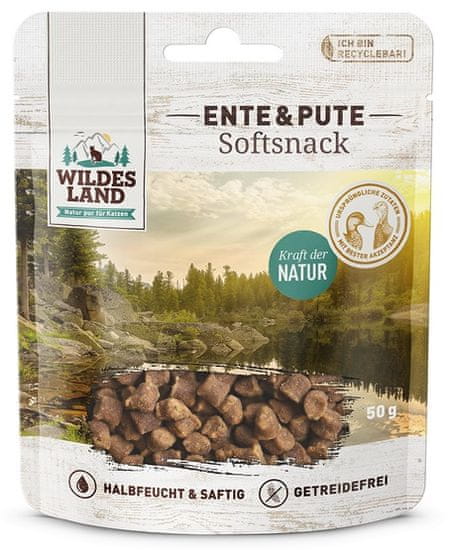 ALL FOR CATS Wildes Land Cat Softsnack Ente & Pute 50G