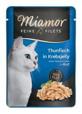 ALL FOR CATS Miamor Feine Filets Tuňák & Želé Krabí Sáček 100G