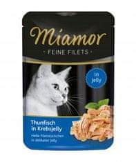 ALL FOR CATS Miamor Feine Filets Tuňák & Želé Krabí Sáček 100G