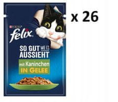 ALL FOR CATS Felix Fantastic Králík V Želé Sáček 85G