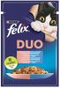 ALL FOR CATS Felix Fantastic Duo Sardinka/Losos Želé Sáček 85G