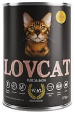 ALL FOR CATS Lovcat Pure Salmon Konzerva 375G
