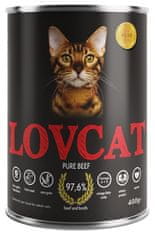 ALL FOR CATS Lovcat Pure Beef Konzerva 400G