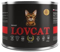 ALL FOR CATS Lovcat Pure Beef Konzerva 200G