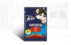 ALL FOR CATS Felix Fantastic Hovězí V Želé Sáček 85G