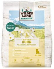 ALL FOR CATS Wildes Land Cat Classic Kitten Huhn 400G