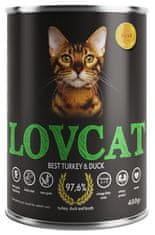ALL FOR CATS Lovcat Best Turkey & Duck Konzerva 400G