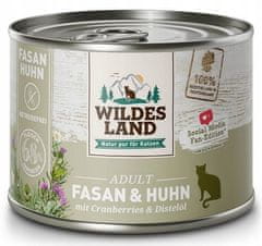 ALL FOR CATS Wildes Land Cat Classic Adult Fasan & Huhn Konzerva 200G